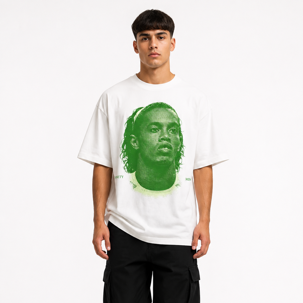 RONALDINHO LIME Oversized Tee
